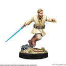 Obi-Wan Kenobi miniature, painted and assembled on a white background.