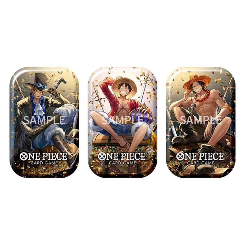 One Piece Card Game Tin Pack Set Vol.2 TS-02 set of three tins in packaging.