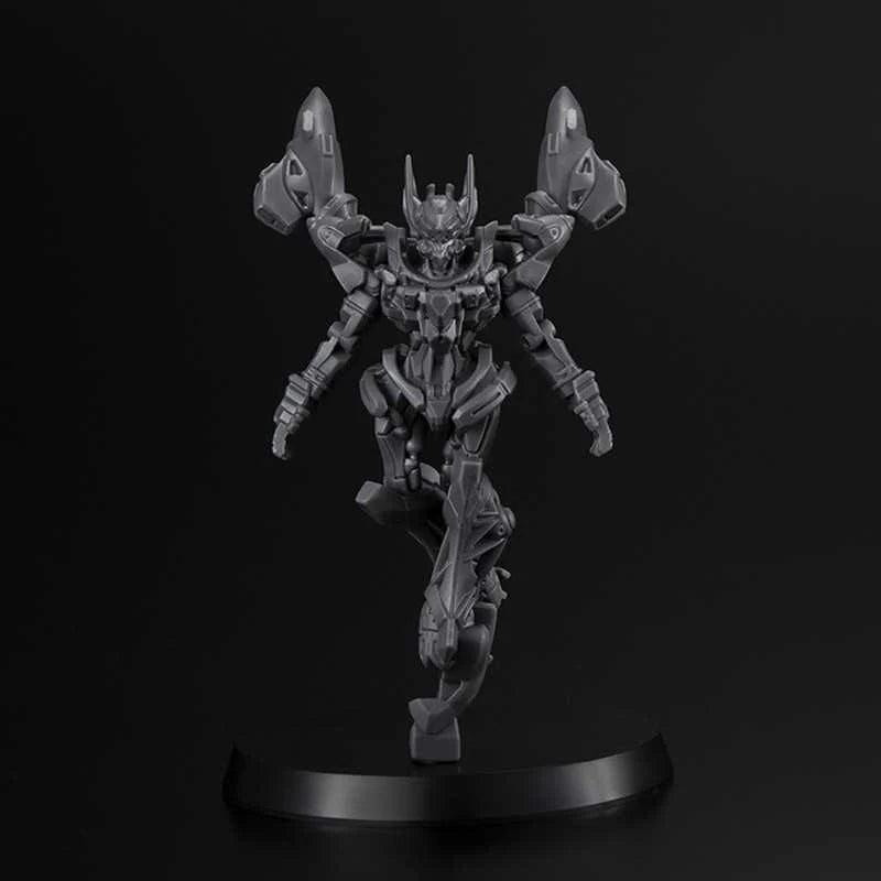 Mechanical figure on a black background