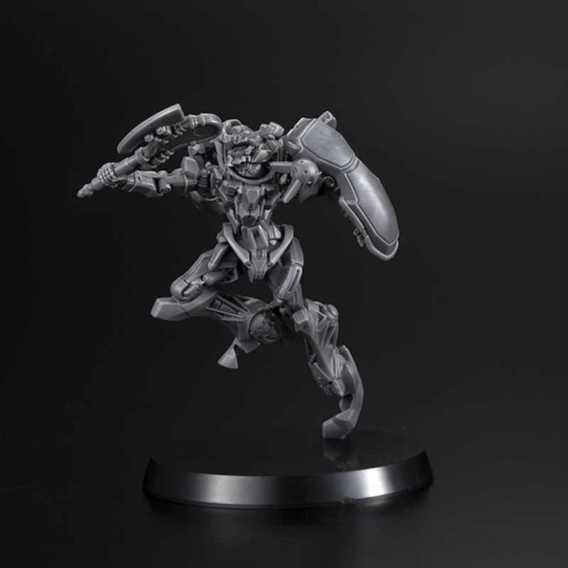 Mechanical figure on a black background