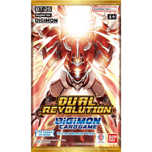Digimon Dual Revolution trading card booster pack.