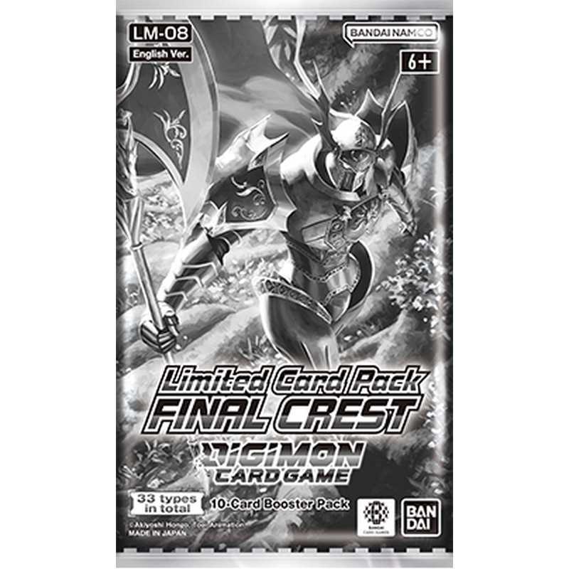 Digimon Limited Card Pack Final Crest booster pack packaging.