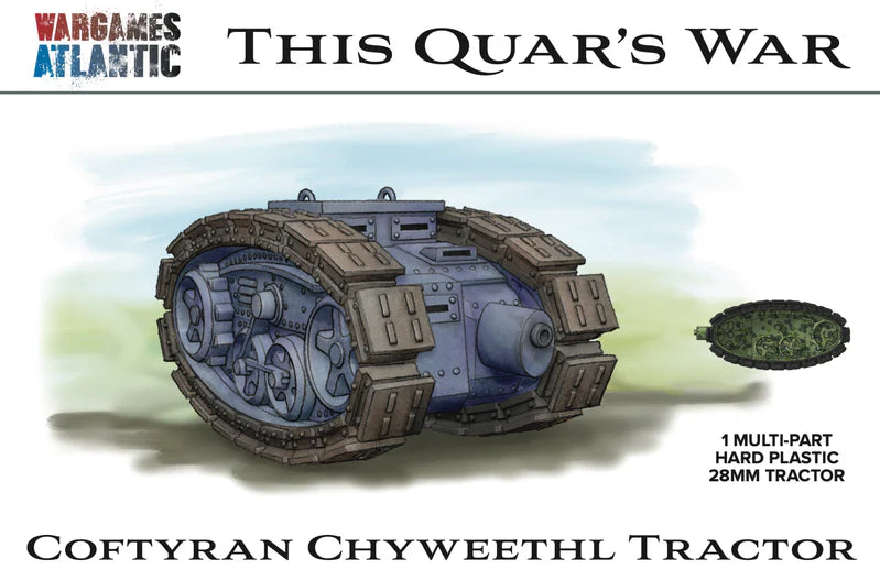 Coftyran Chyweethl Tractor model from Wargames Atlantic on a white background