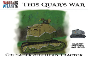 Model tractor with 'Wargames Atlantic' branding and 'This Quar's War' text on a green background.