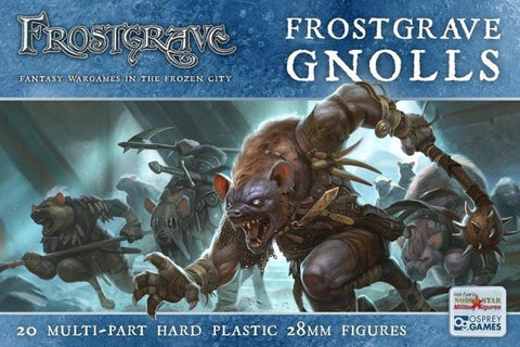 Frostgrave Gnolls packaging with characters and branding