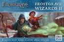 Frostgrave Wizards II packaging with two characters and game branding.