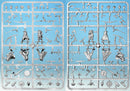 Barbarians II sprues on a blue background