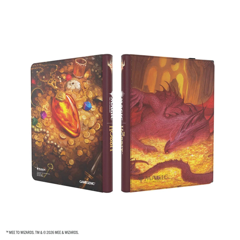 Gamegenic Magic: The Gathering The Hobbit Smaug’s Mox Amber 18-Pocket Zip-Up Album featuring Smaug artwork.