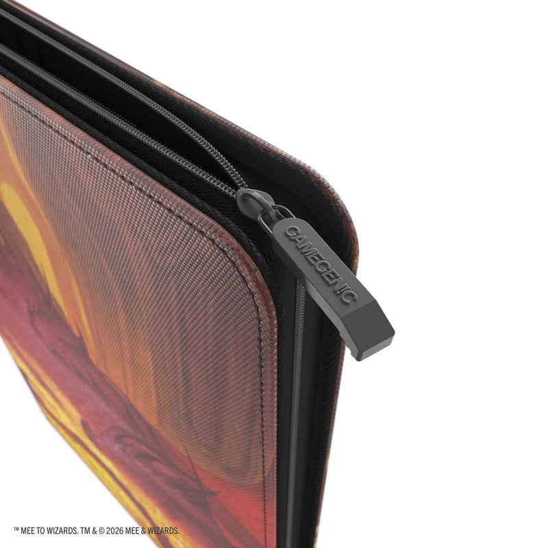 Gamegenic Magic: The Gathering The Hobbit Smaug’s Mox Amber 18-Pocket Zip-Up Album featuring Smaug artwork.