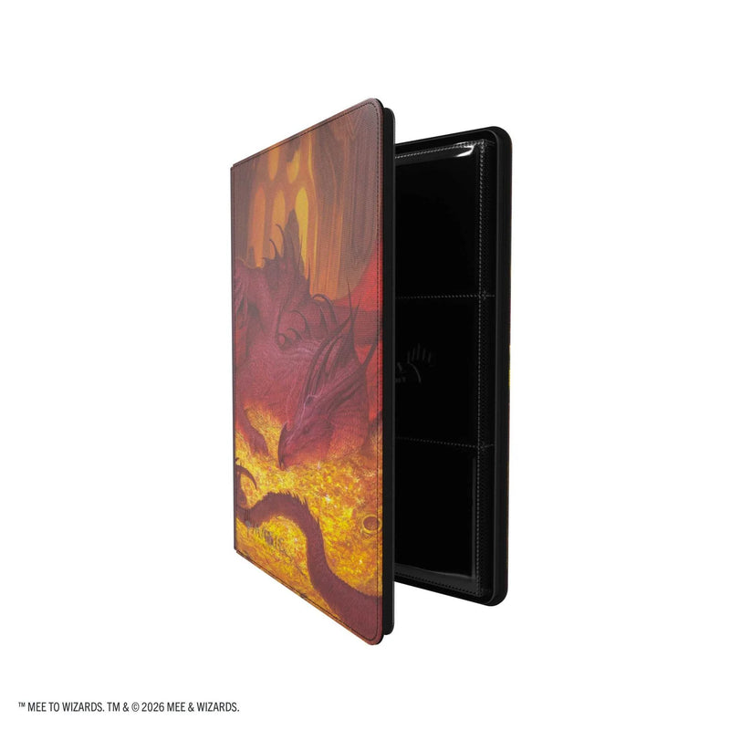 Gamegenic Magic: The Gathering The Hobbit Smaug’s Mox Amber 18-Pocket Zip-Up Album featuring Smaug artwork.