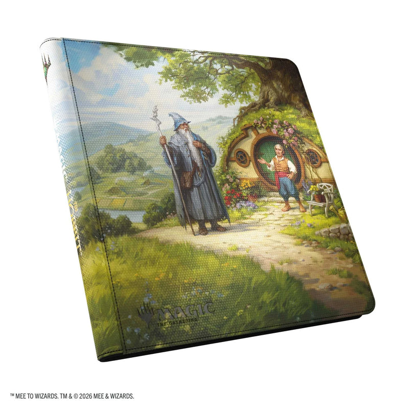 Gamegenic Magic: The Gathering The Hobbit The Shire 24-Pocket Zip-Up Album featuring Middle-earth artwork.