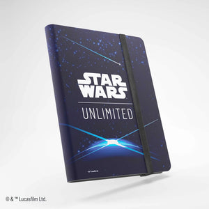 Star Wars album with a dark blue cover and white text on a light gray background