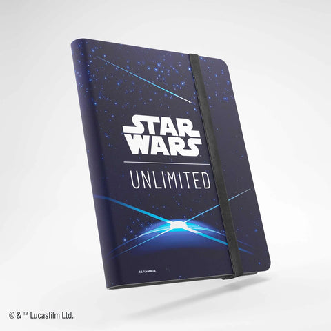 Star Wars album with a dark blue cover and white text on a light gray background