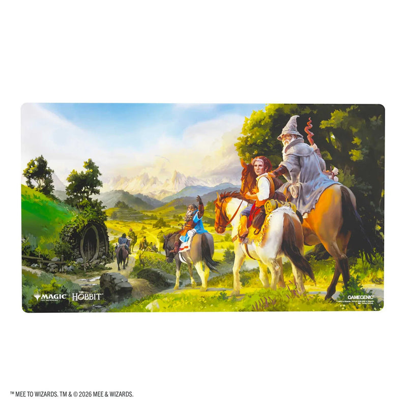 Gamegenic Magic: The Gathering The Hobbit Leaving Hobbiton Prime Playmat featuring Middle-earth artwork.