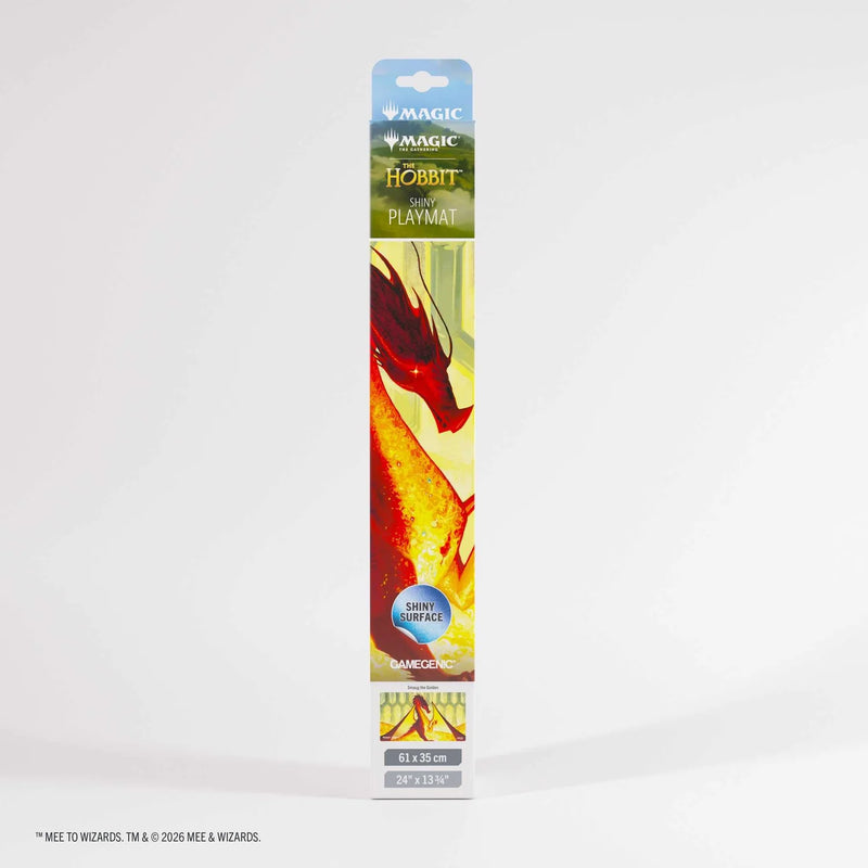 Gamegenic Magic: The Gathering The Hobbit Smaug the Golden Shiny Playmat featuring Smaug artwork.
