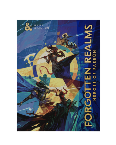 Dungeons & Dragons Heroes of Faerûn alternate cover book with unique Forgotten Realms artwork.