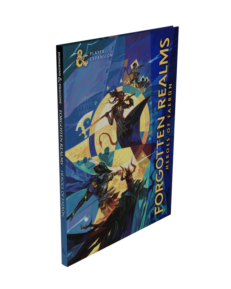 Dungeons & Dragons Heroes of Faerûn alternate cover book with unique Forgotten Realms artwork.