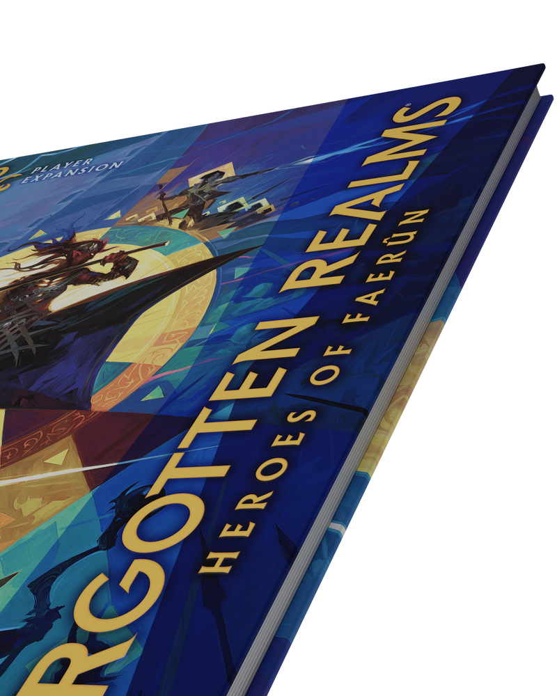 Dungeons & Dragons Heroes of Faerûn alternate cover book with unique Forgotten Realms artwork.