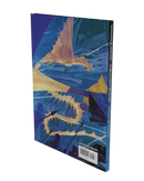 Book cover with dragon illustration on a blue background