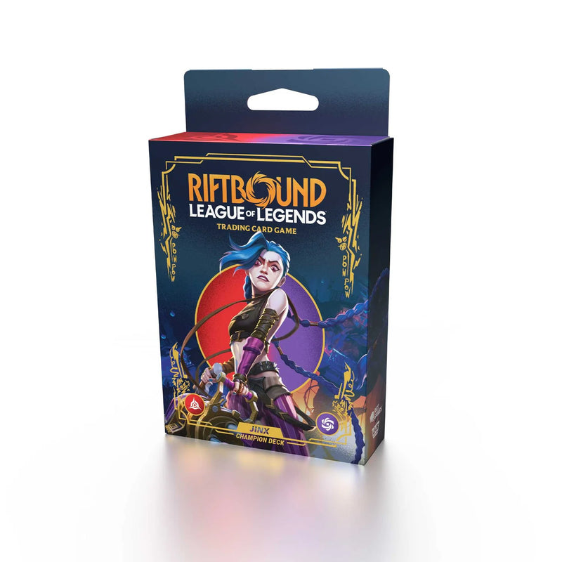 Riftbound League of Legends trading card game packaging on a white background