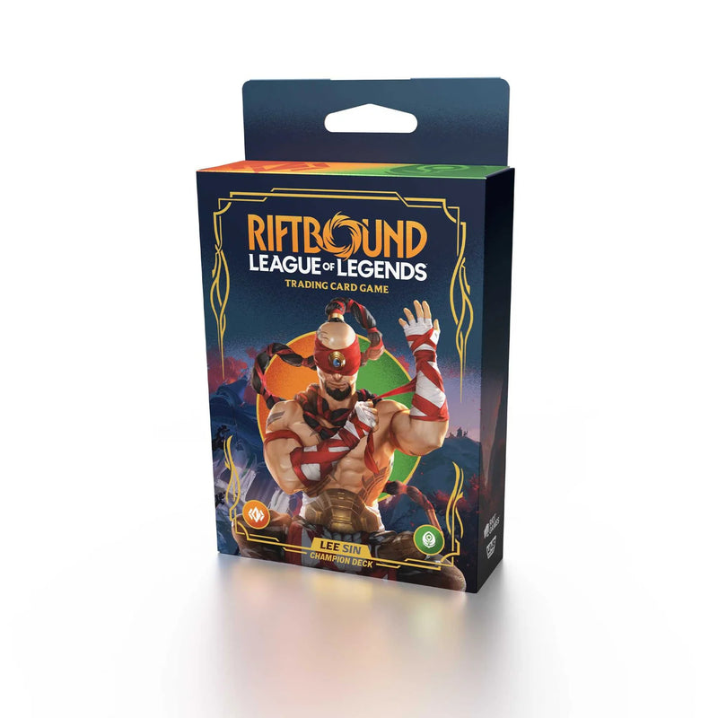 Riftbound League of Legends trading card game box on a white background