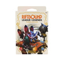 Trading card game box for 'Riftbound League of Legends' with character illustration on a white background
