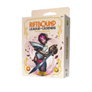 Trading card game box for 'Riftbound League of Legends' with character illustration on a white background