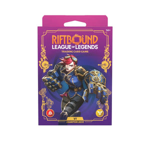 Riftbound League of Legends trading card game packaging on a white background