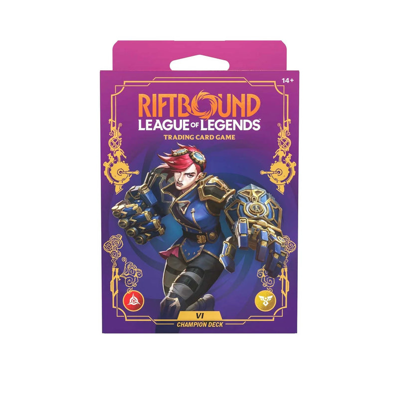 Riftbound League of Legends trading card game packaging on a white background