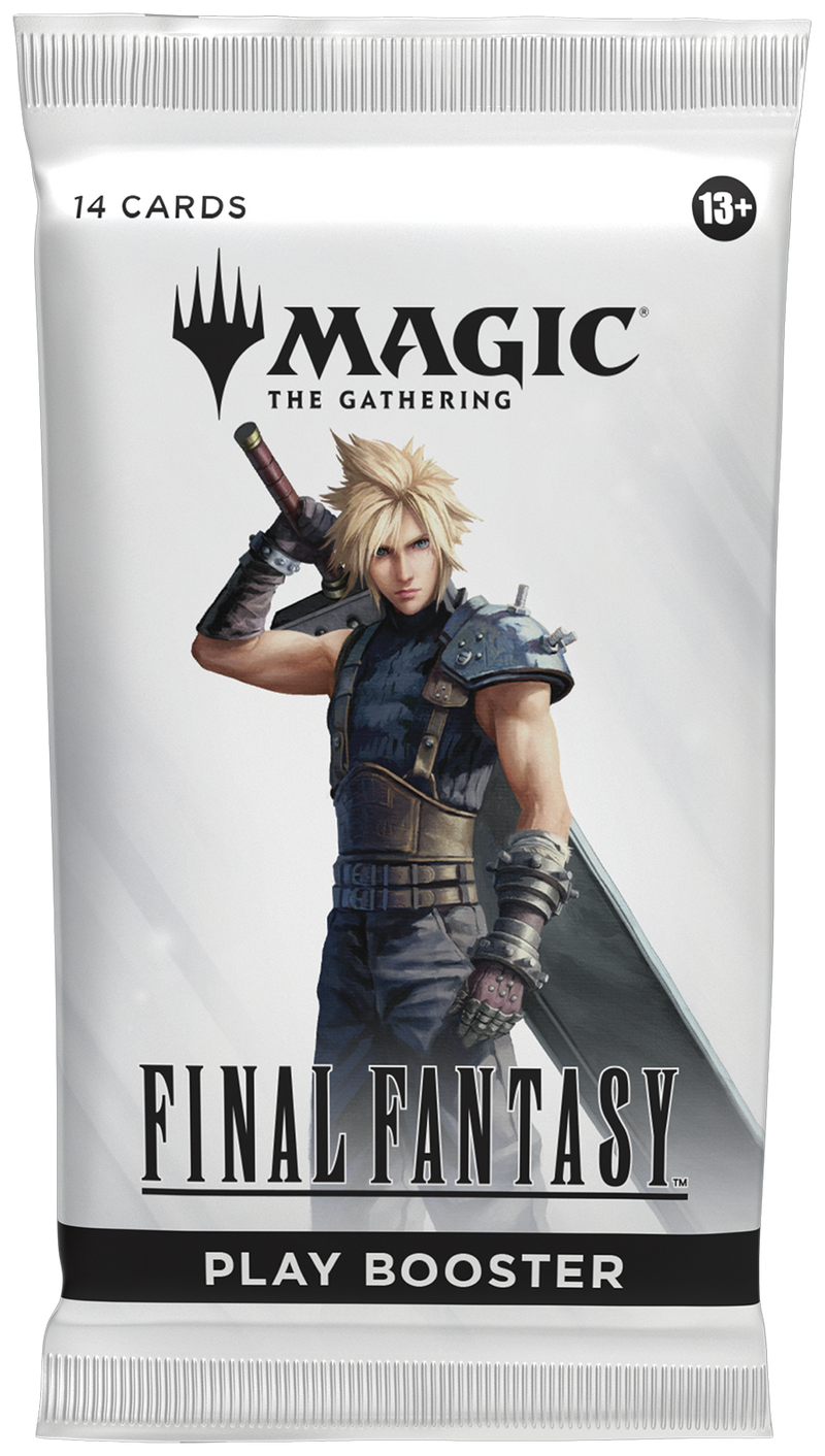 Play booster pack for 'Magic: The Gathering' featuring Final Fantasy characters.