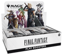 Box of 'Final Fantasy' play boosters featuring characters from 'Magic: The Gathering'.