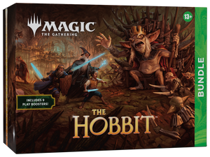 Magic: The Gathering The Hobbit Bundle packaging featuring Middle-earth themed artwork.