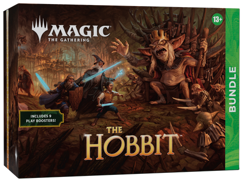 Magic: The Gathering The Hobbit Bundle packaging featuring Middle-earth themed artwork.