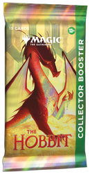 Magic: The Gathering The Hobbit Collector Booster Pack packaging featuring Middle-earth themed artwork.
