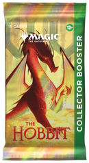 Magic: The Gathering The Hobbit Collector Booster Pack packaging featuring Middle-earth themed artwork.