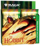 Magic: The Gathering The Hobbit Collector Booster Box packaging featuring Middle-earth themed artwork.
