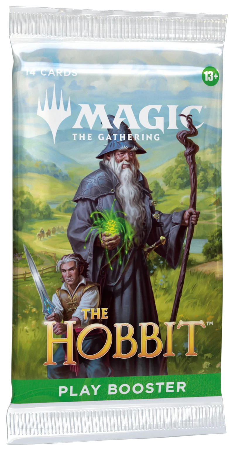 Magic: The Gathering The Hobbit Play Booster packaging.