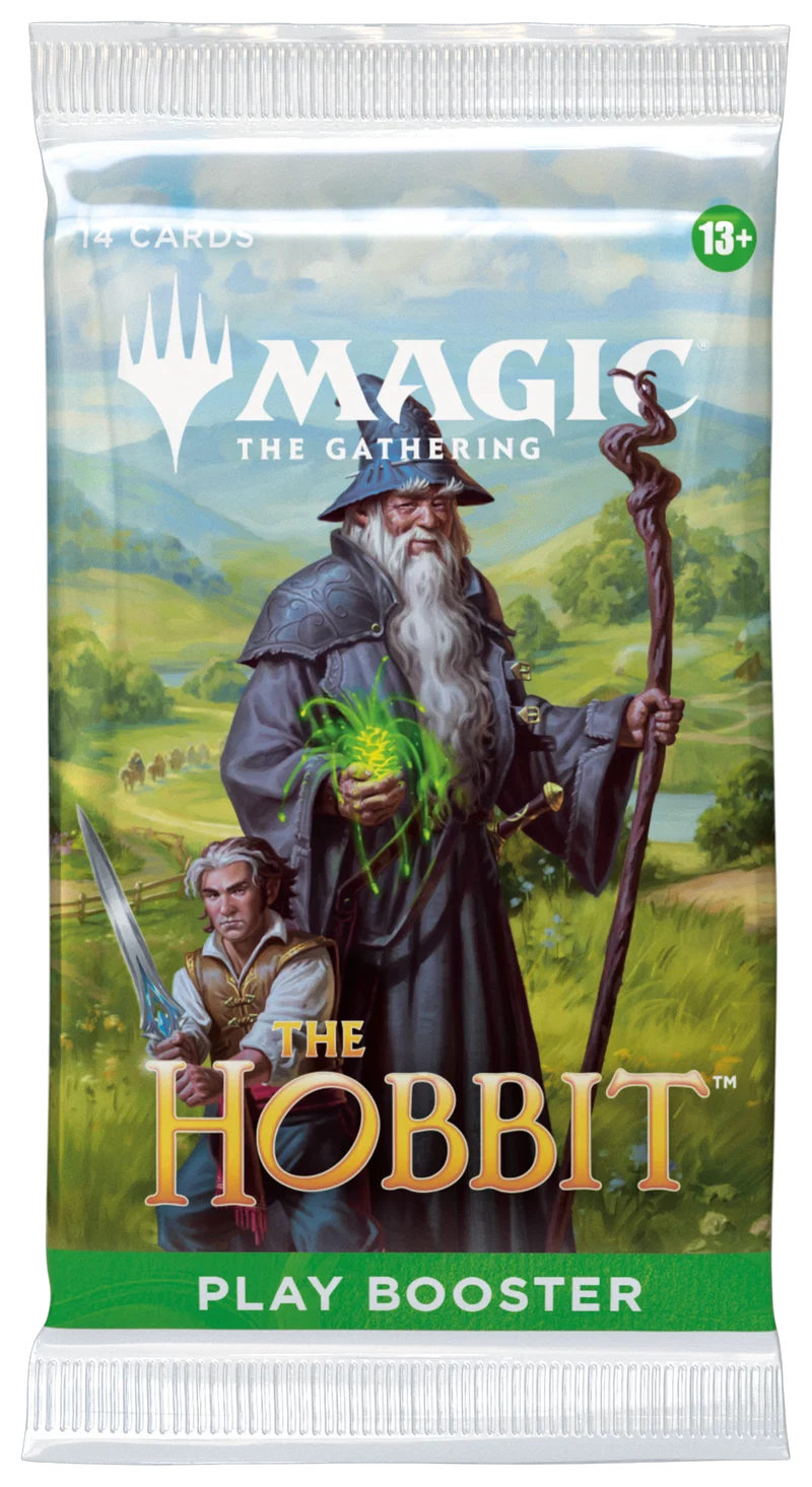 Magic: The Gathering The Hobbit Play Booster packaging.