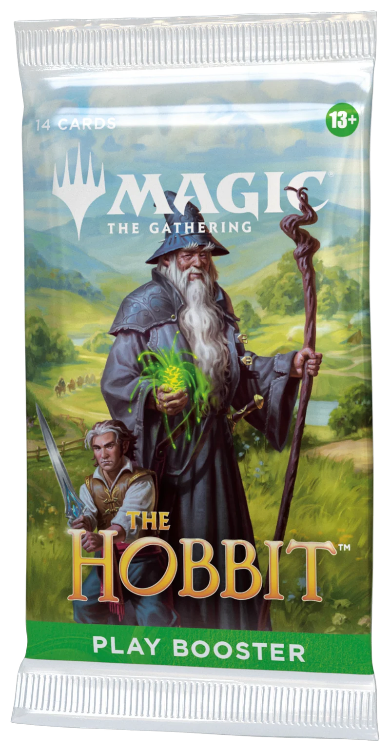 Magic: The Gathering The Hobbit Play Booster packaging.