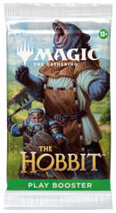MAGIC THE GATHERING play booster pack featuring 'The Hobbit' theme with fantasy characters on a white background.