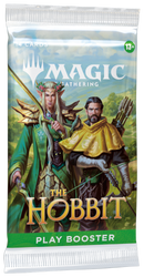 Magic: The Gathering 'The Hobbit' play booster pack with two characters on a scenic background.