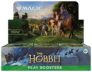 Magic: The Gathering The Hobbit Play Booster Box packaging featuring Middle-earth themed artwork.
