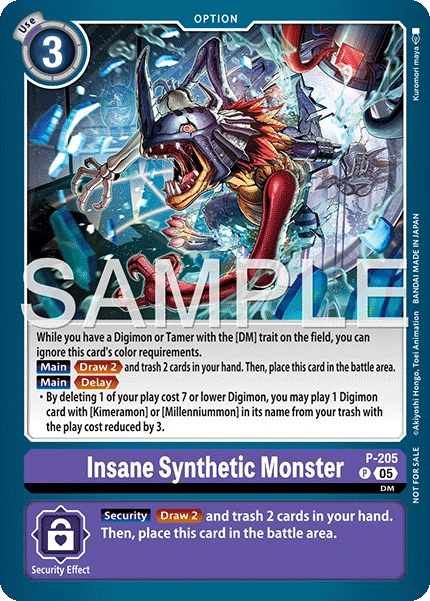 Insane Synthetic Monster [P-205] (Store Tournament 2025 Vol.4 Participation Pack) [Promotional Cards]