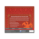 Pokémon Charizard trading card game packaging back with red and orange design