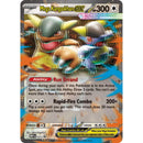 Mega Kangaskhan EX trading card with character illustration and game details.