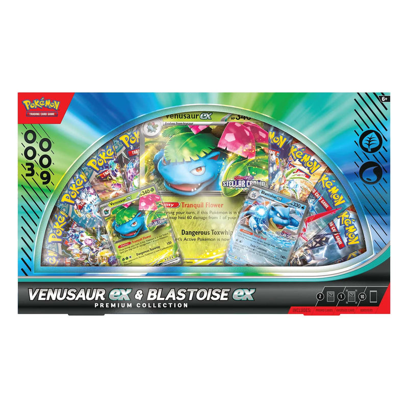 Pokemon Venusaur ex & Blastoise ex Premium Collection