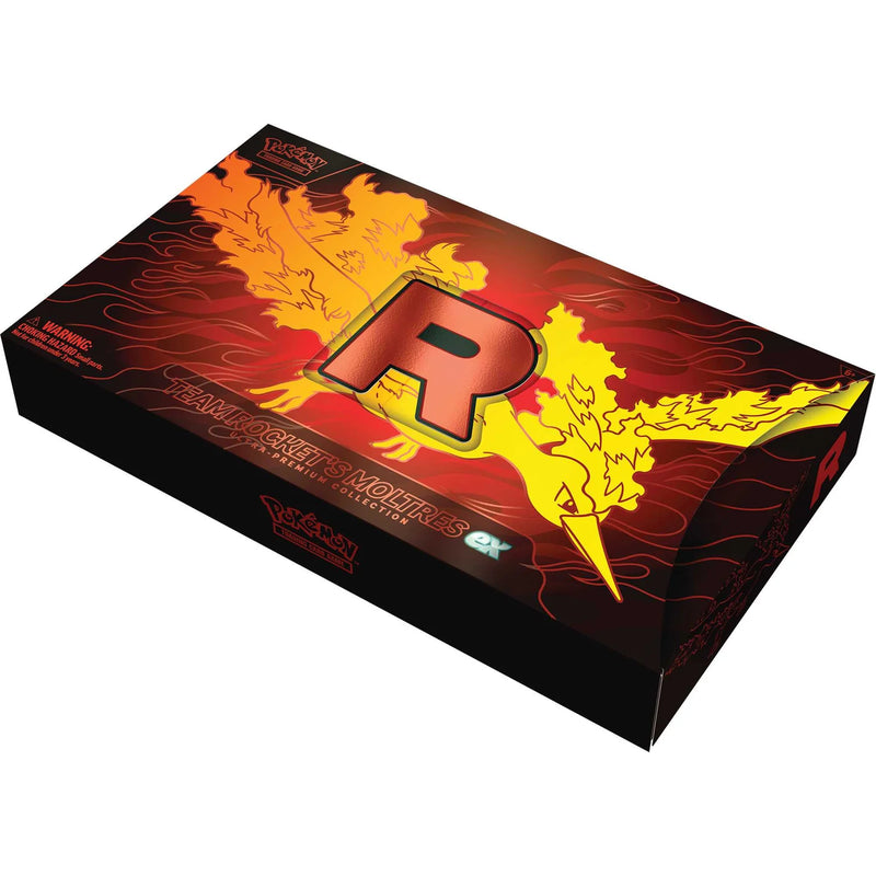 Pokémon Team Rocket’s Moltres ex Ultra-Premium Collection box packaging.