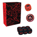 Pokémon Team Rocket’s Moltres ex Ultra-Premium Collection box accessories.