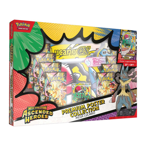 Pokémon Mega Lucario ex Premium Poster Collection packaging
