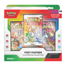 Pokémon trading card game pack with illustrations of Pokémon characters on a white background